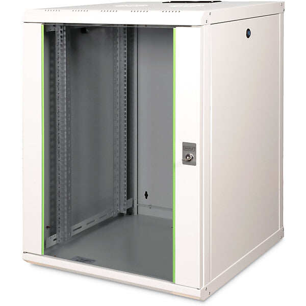 DIGITUS Wandschrank mit Glastür RAL7035 HE 16 DN-19 16U-6/6